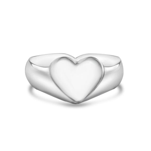 kyoti baby heart signet ring sterling silver