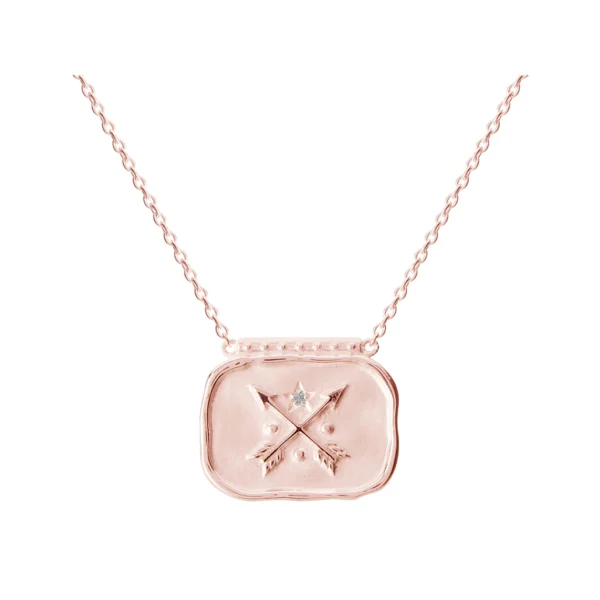 murkani heirloom necklace rose gold plated